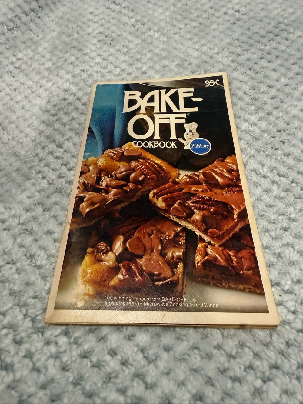 Pillsbury Bake-Off Cookbook - Chocolate Dessert Cover (Blue, Brown)